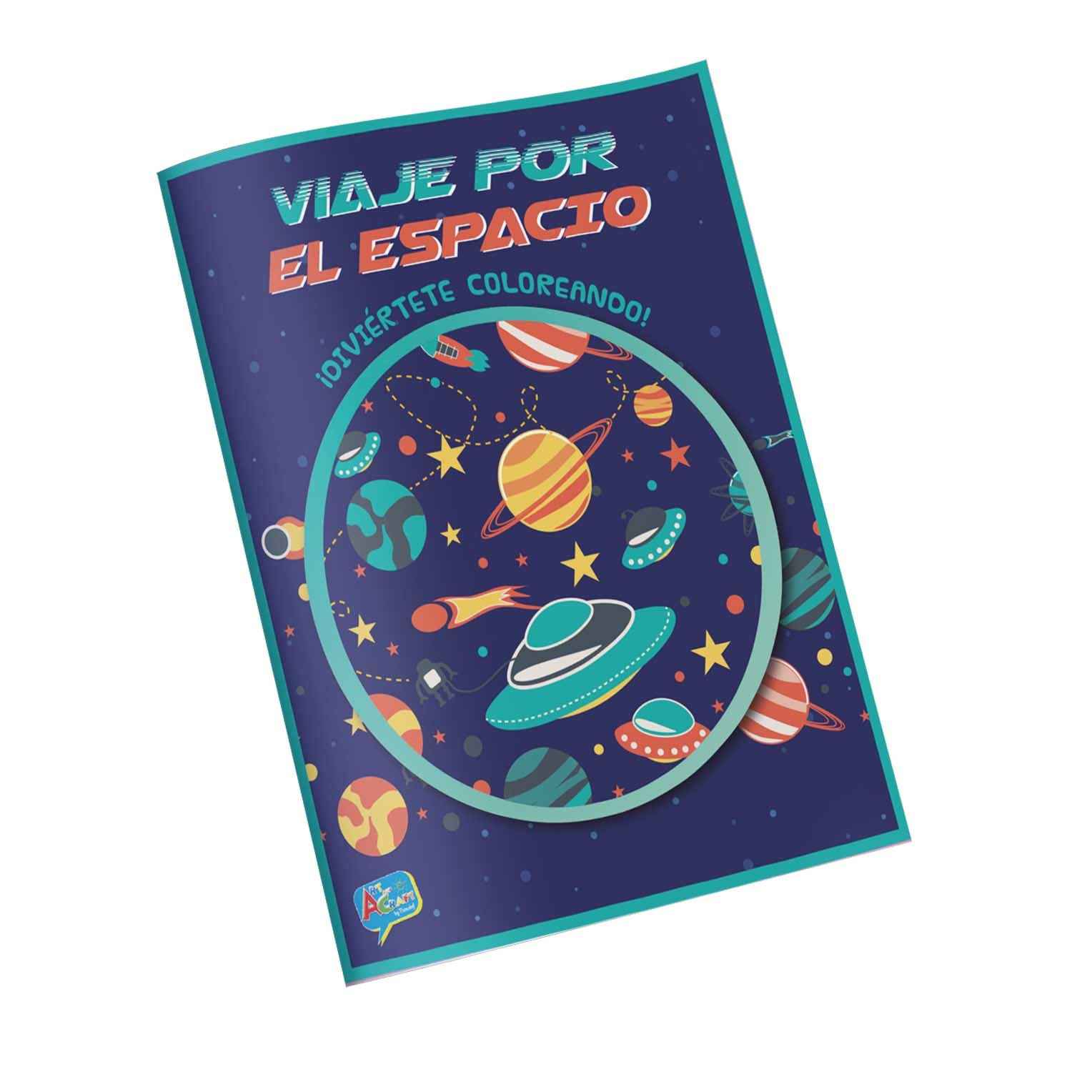 Libro Para Colorear Viaje x El Espacio 16 Pag 27,5 x 21,5 | Art & Craft